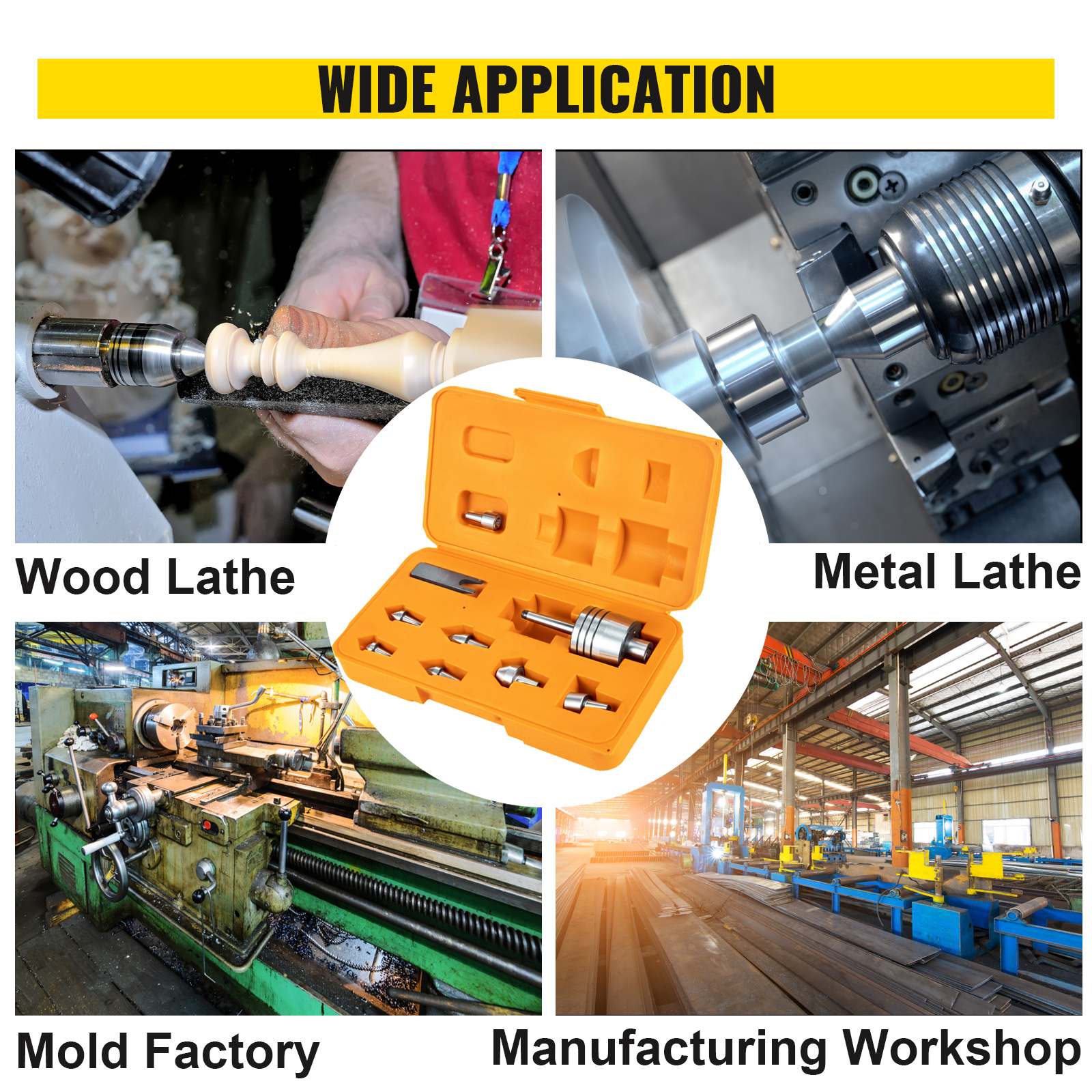 Vevor Live Center Set Live Center Wood Lathe Mt1 0.0001