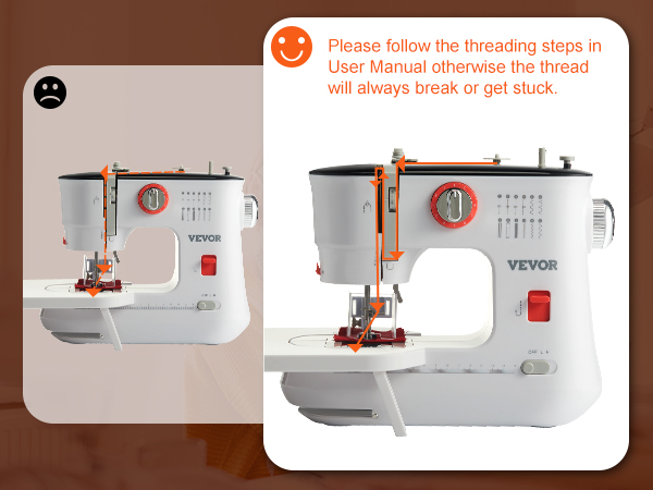 VEVOR Sewing Machine, Portable Sewing Machine for Beginners with