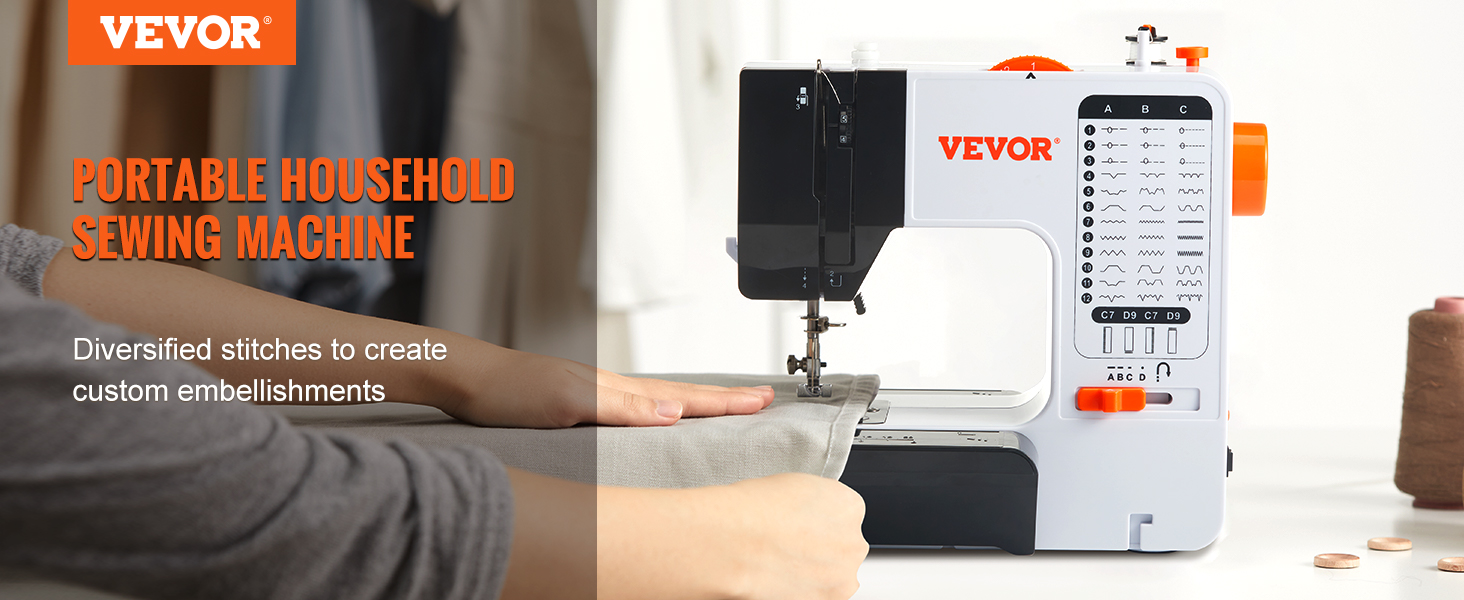 VEVOR Sewing Machine, Portable Sewing Machine for Beginners with