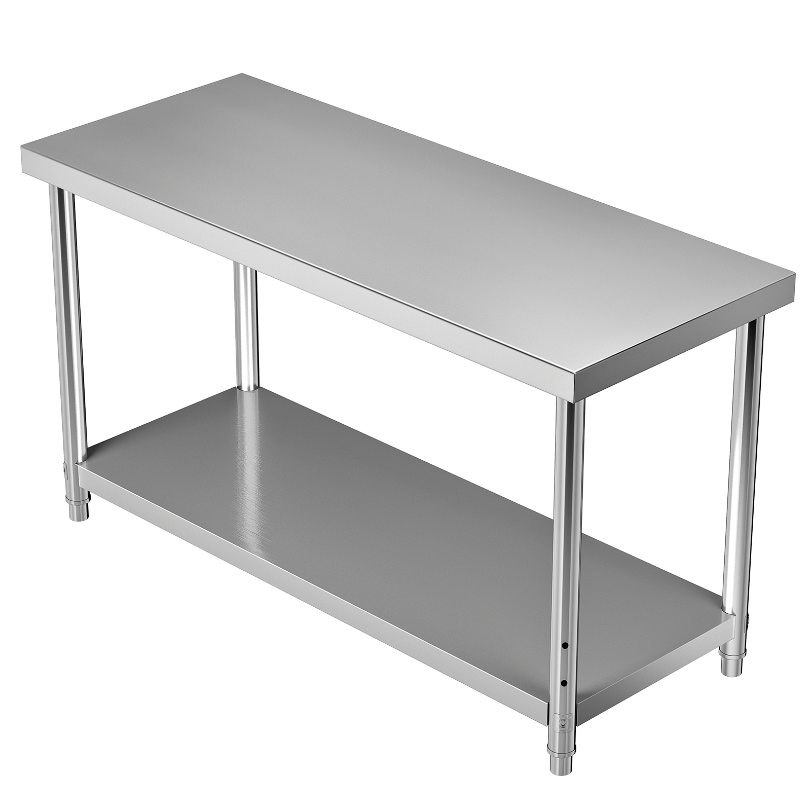 Work Prep Table,Stainless Steel,Adjustable Undershelf