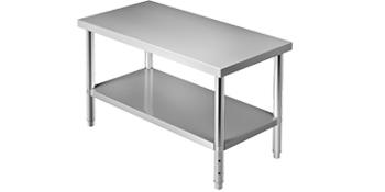 VEVOR Stainless Steel Catering Work Table 24x18 Inch Commercial