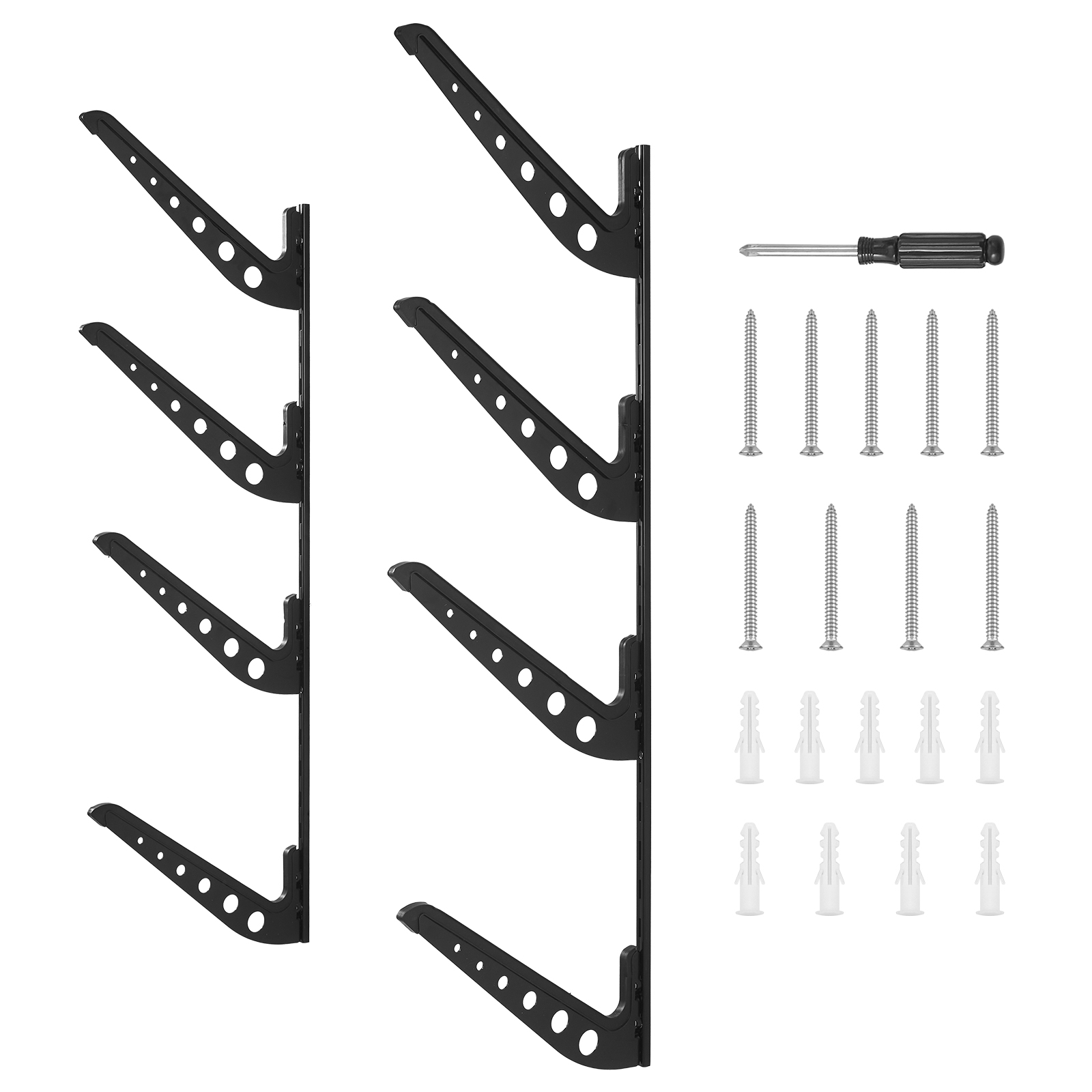 VEVOR Surfboard Wall Mount 1/3/4/5 Tiers Horizontal/Vertical Surfboard Rack