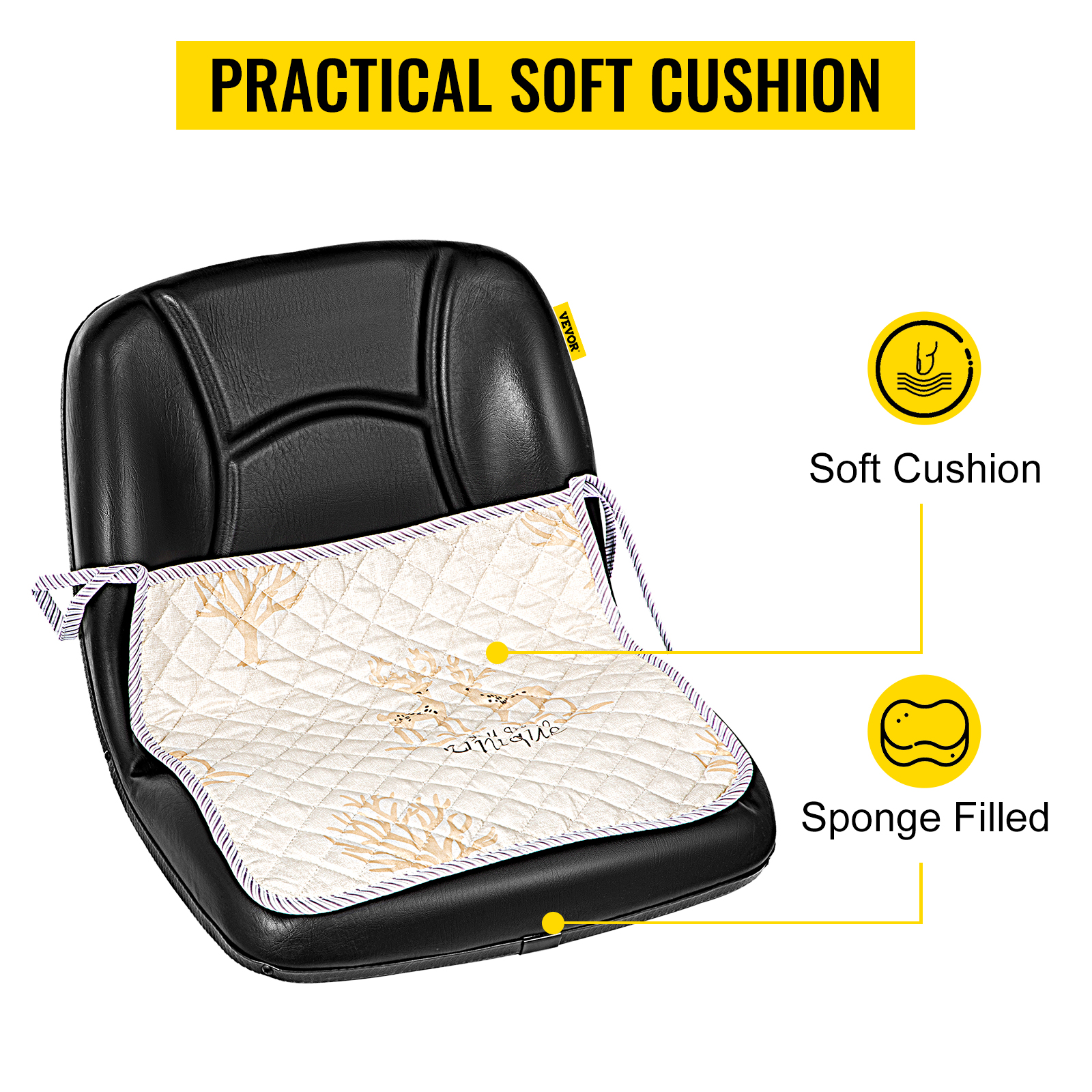 For excavator accessories Kubota seat cover seat cushion single-seater cab  supplies four seasons universal seat cover quality - AliExpress