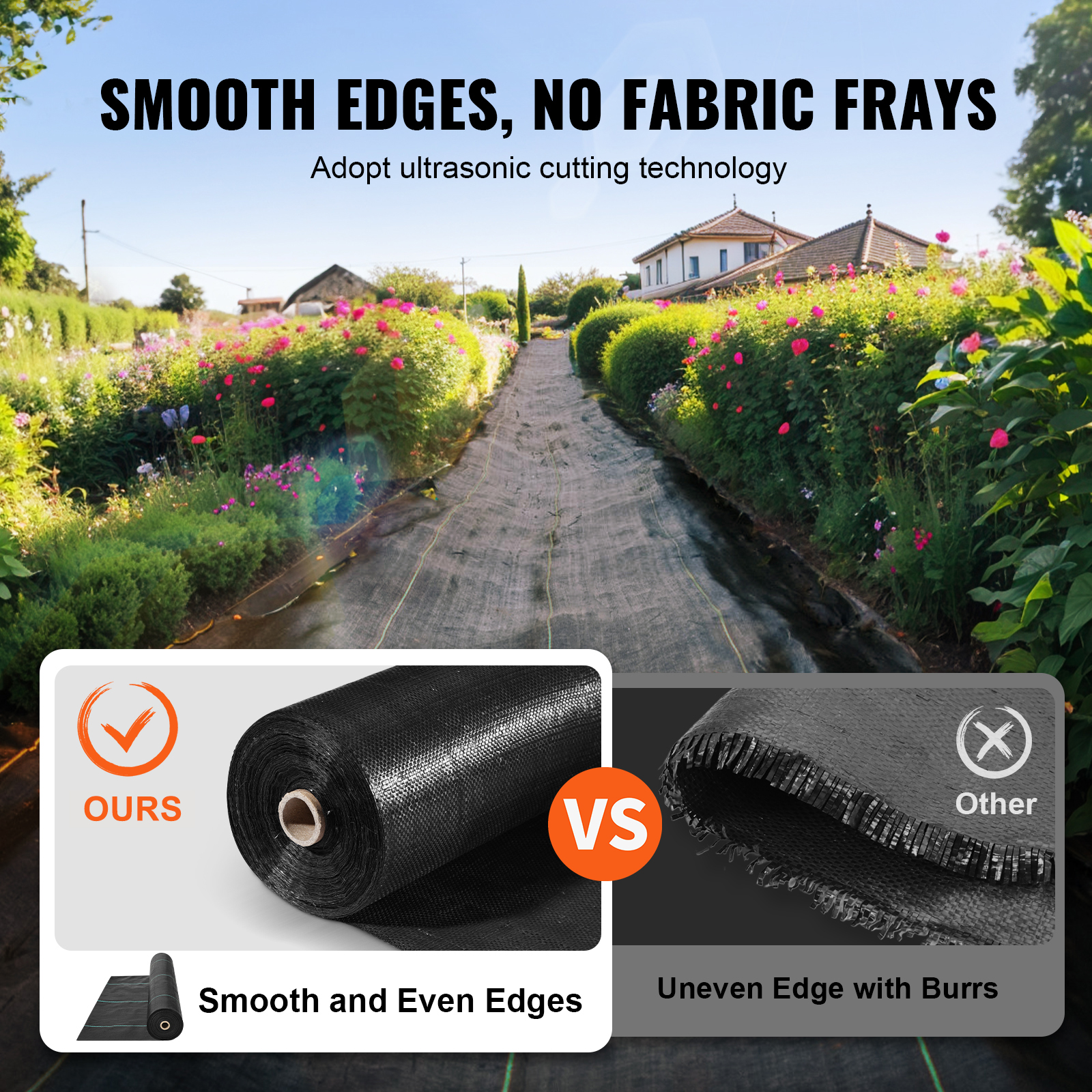 6x300 3x300 Weed Barrier Fabric Woven Ground Weed Cover 3.2 OZ Landscape - Picture 66 of 110