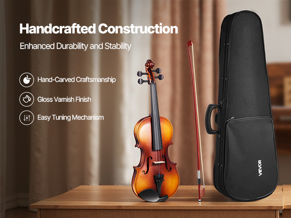 VEVOR 4/4 Violin for Sale – Aged 12m, Arm Length 23+ Inches