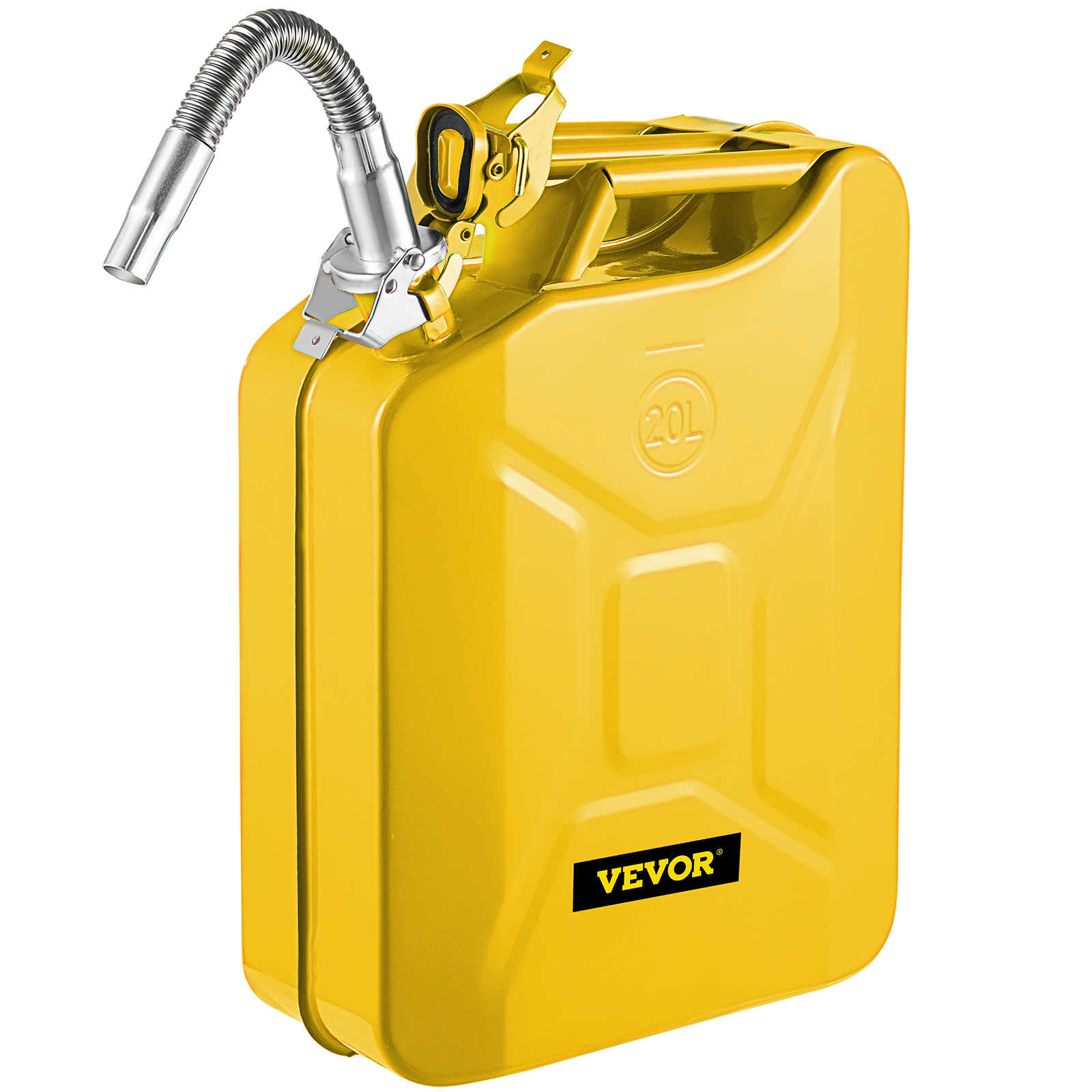 METAL JERRY CAN SPOUT WITH RUBBER FLEXIBLE NOZZLE FUNNEL PETROL DIESEL OR CANS 