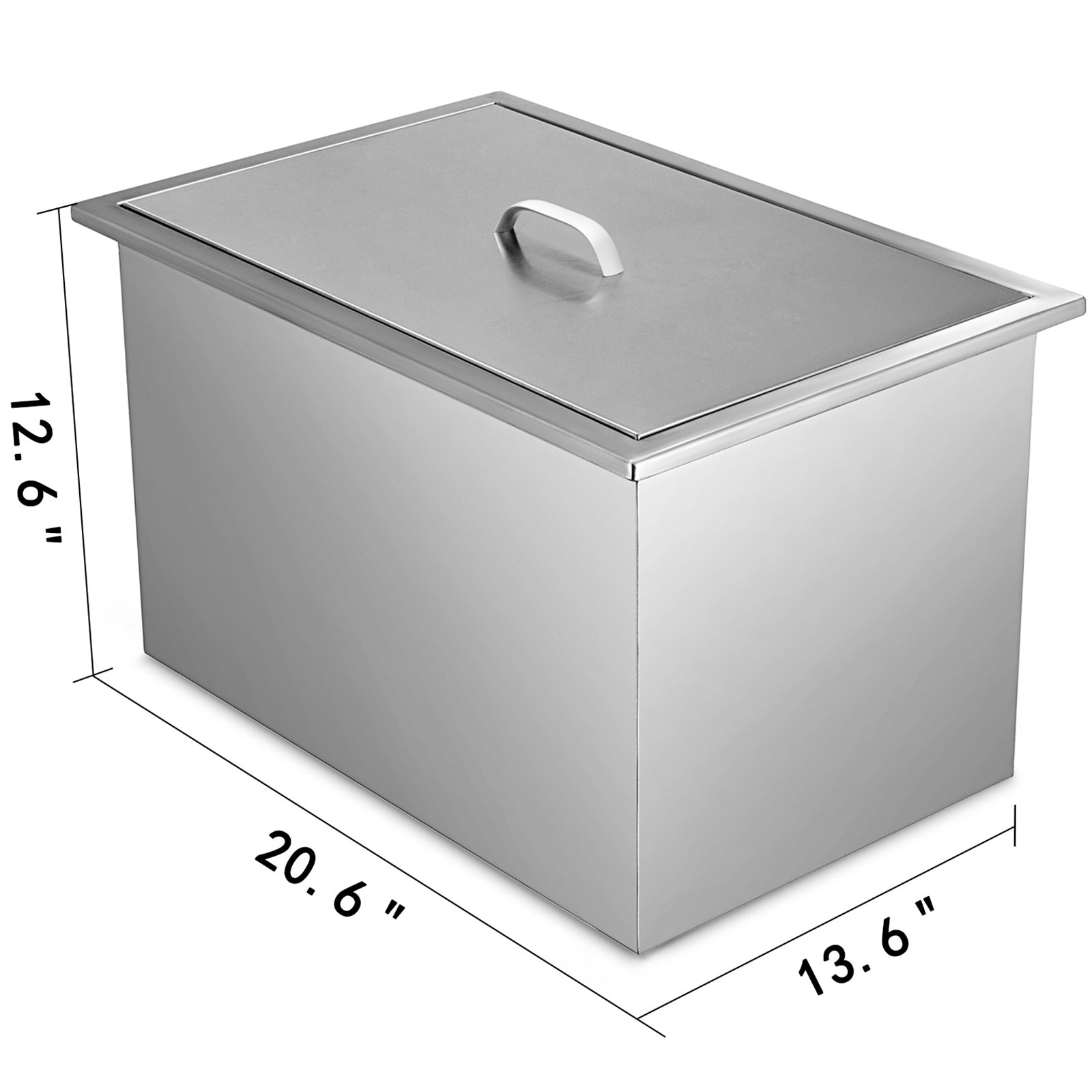 VEVOR Dropin Ice Chest Outdoor Kitchen Ice Cooler Ice Bin 304 Stainless Steel eBay