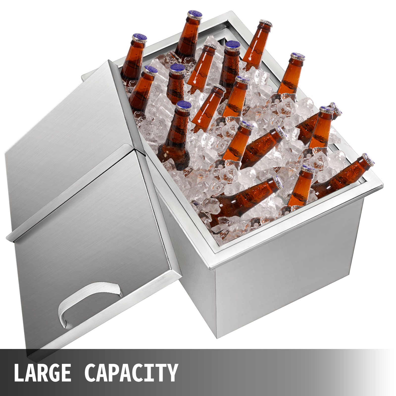 68*45*53 CM Drop In Ice Chest Bin Ice Chest Cooler Food Cooler w/Water Pipe 