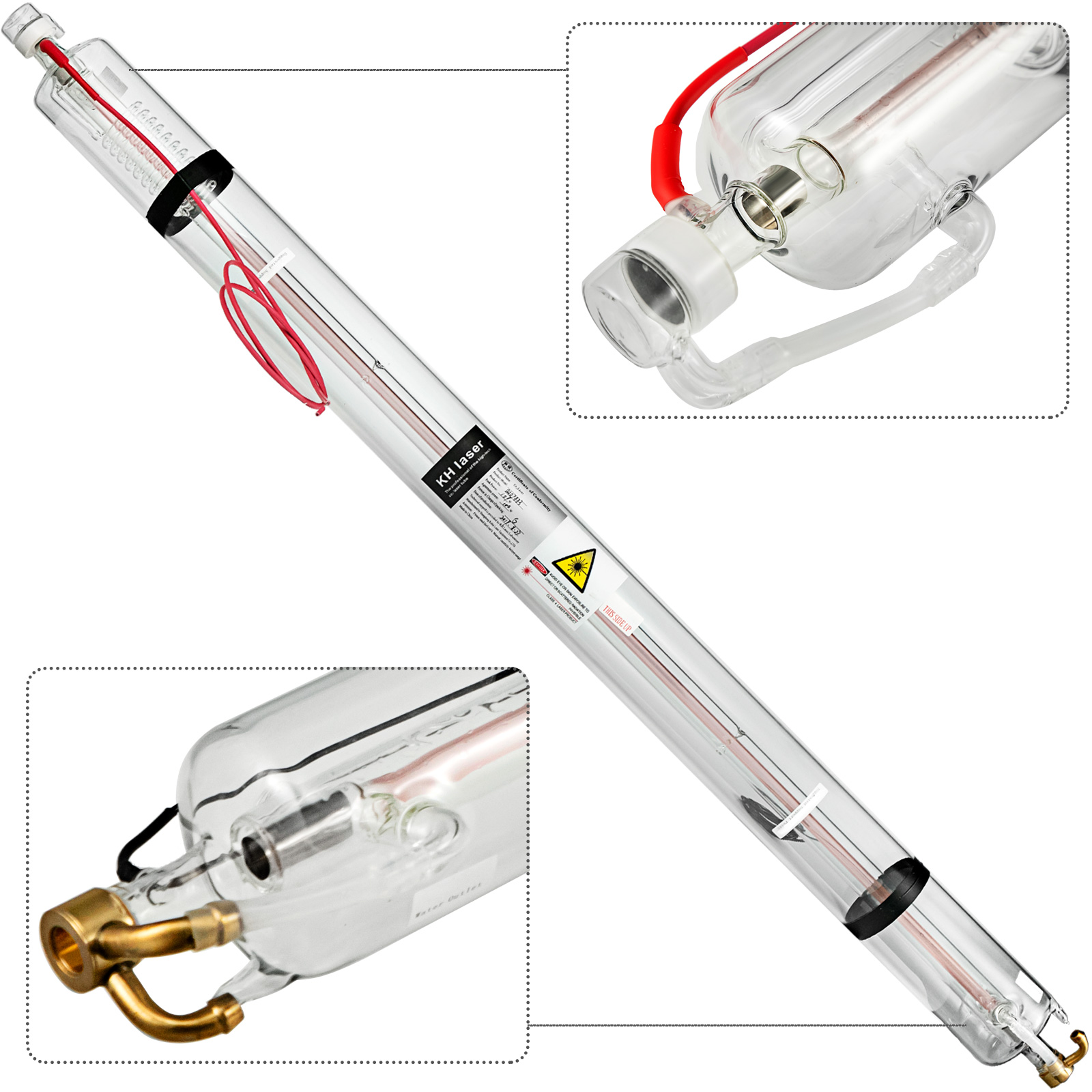 VEVOR CO2 Glas Laserrohr 40W für Laser Graviermaschine Laserschneide langlebig 