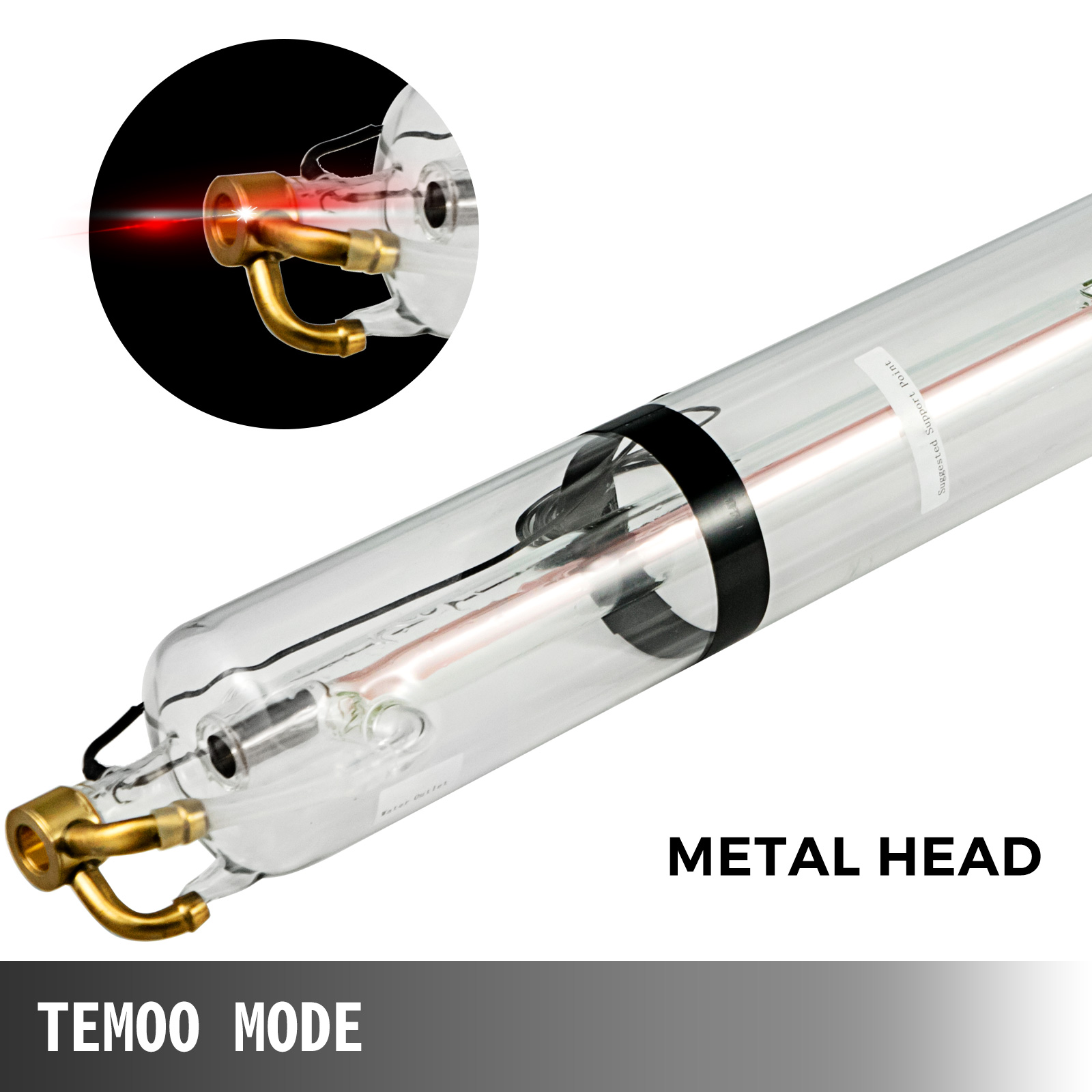 Vevor Laser Tube W Co Laser Tube Mm Glass Laser Tube