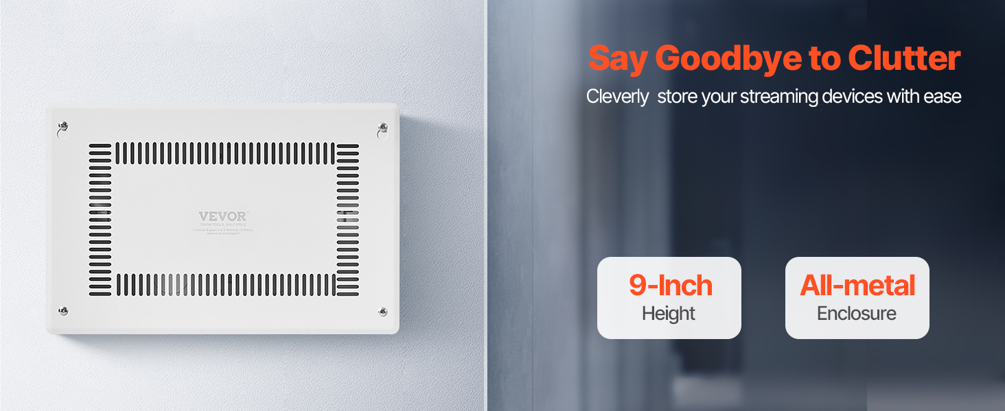 9-Inch Wall TV Media Box - Recessed TV outlet and network enclosure 9-Inch Wall TV Media Box - Recessed TV outlet and network enclosure