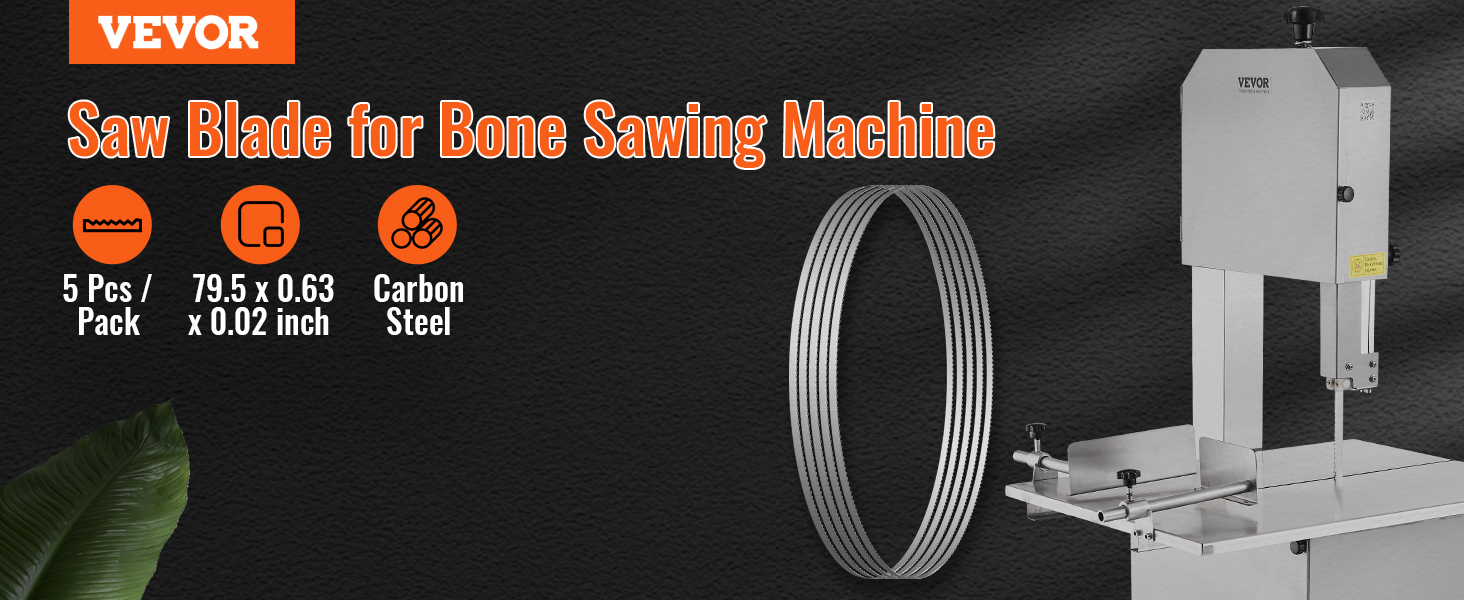 Cutlery Mania Meat Band Saw Blade – 5/8x.022x3TPIx106 – 4 Pack