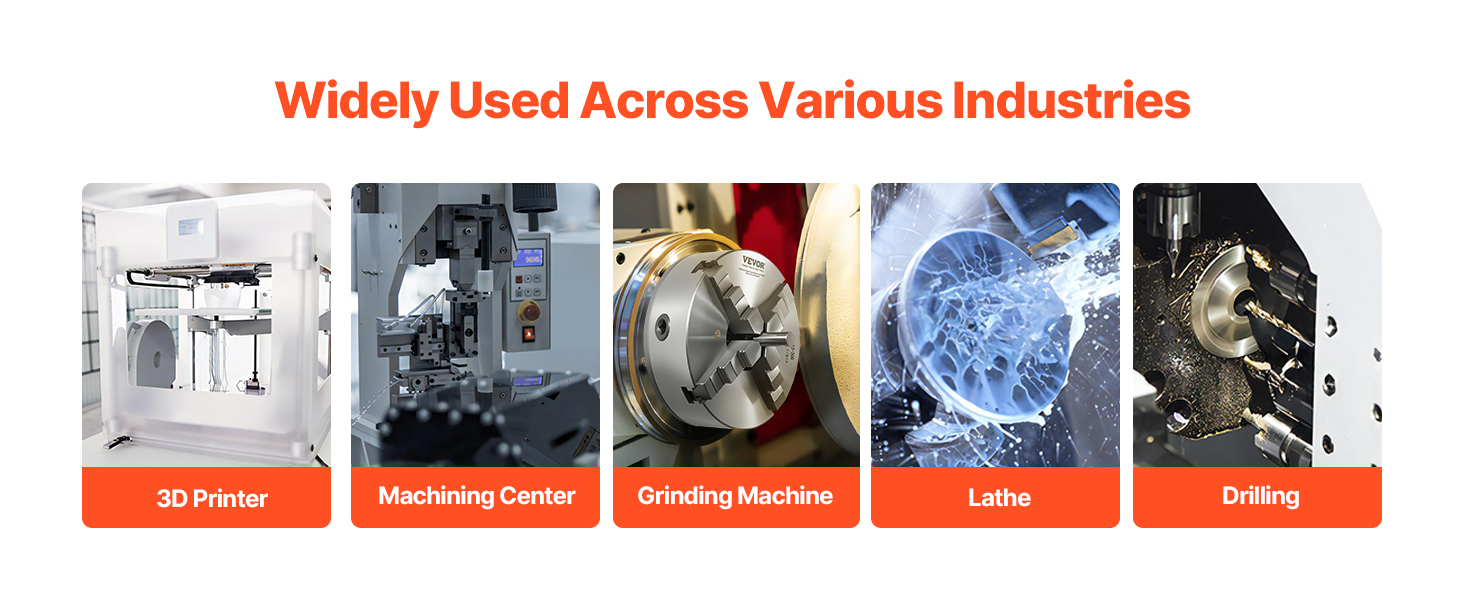 VEVOR 4-Jaw Lathe Chuck, 8 Inch (200 mm), Self-Centering Chuck with 1 1 ...