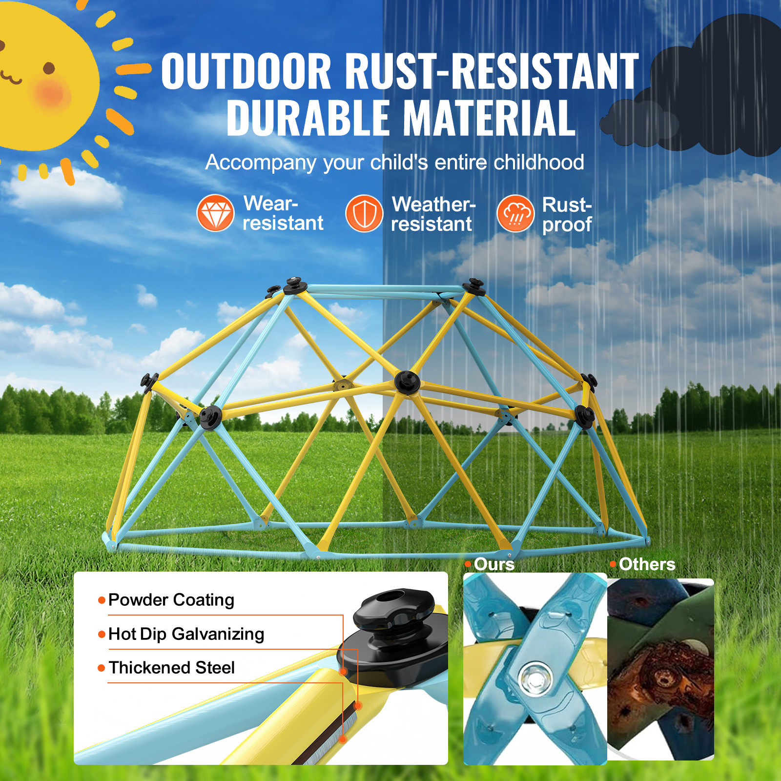 Dome Climber Hammock/Slide Accessory for 10/8/12/6ft Climbing Dome 350 lbs - Picture 68 of 74