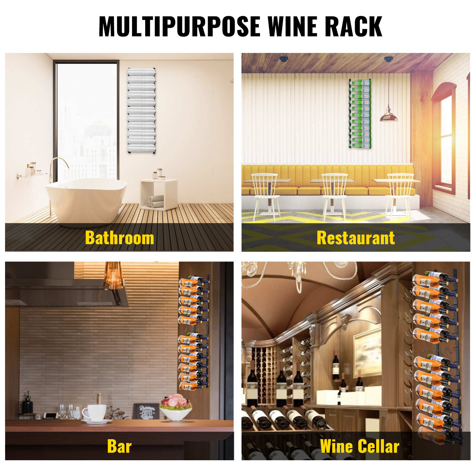 Wine Rack as Towel Rack: Vertical Bathroom Storage
