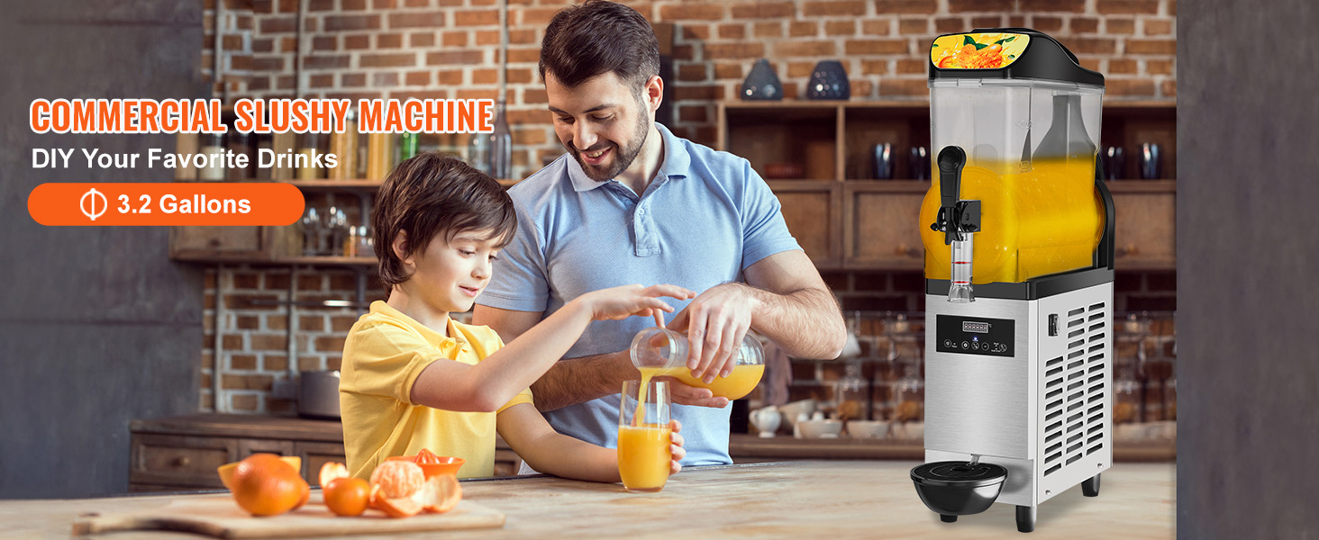 Commercial Slushy Machine,12L,Single Bowl