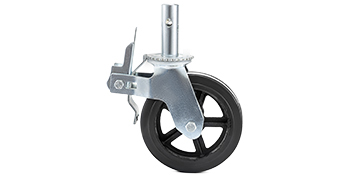 MroMax Ruedas giratorias de 0.98 pulgadas, ruedas giratorias de goma de 360  grados, rueda giratoria montada en placa superior, capacidad de 11 libras