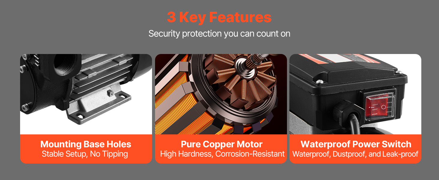 Elektrische Kraftstoff Transferpumpe 60 L/min Automatik Abschaltung +2 Schläuche Fuel Transfer Pump Uk A100 2.4w