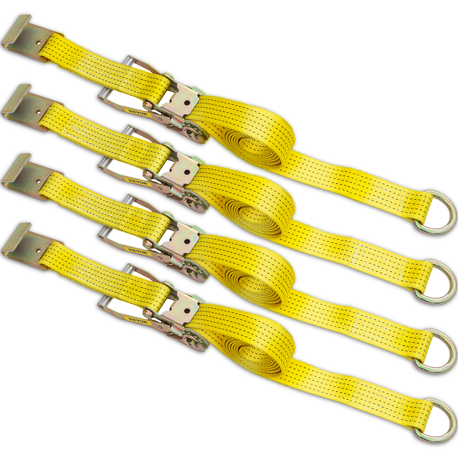 VEVOR Ratchet Tie Down Strap, 9.8Ft x 2in Polyester Ratchet Strap 4000 Lbs  Working Load,