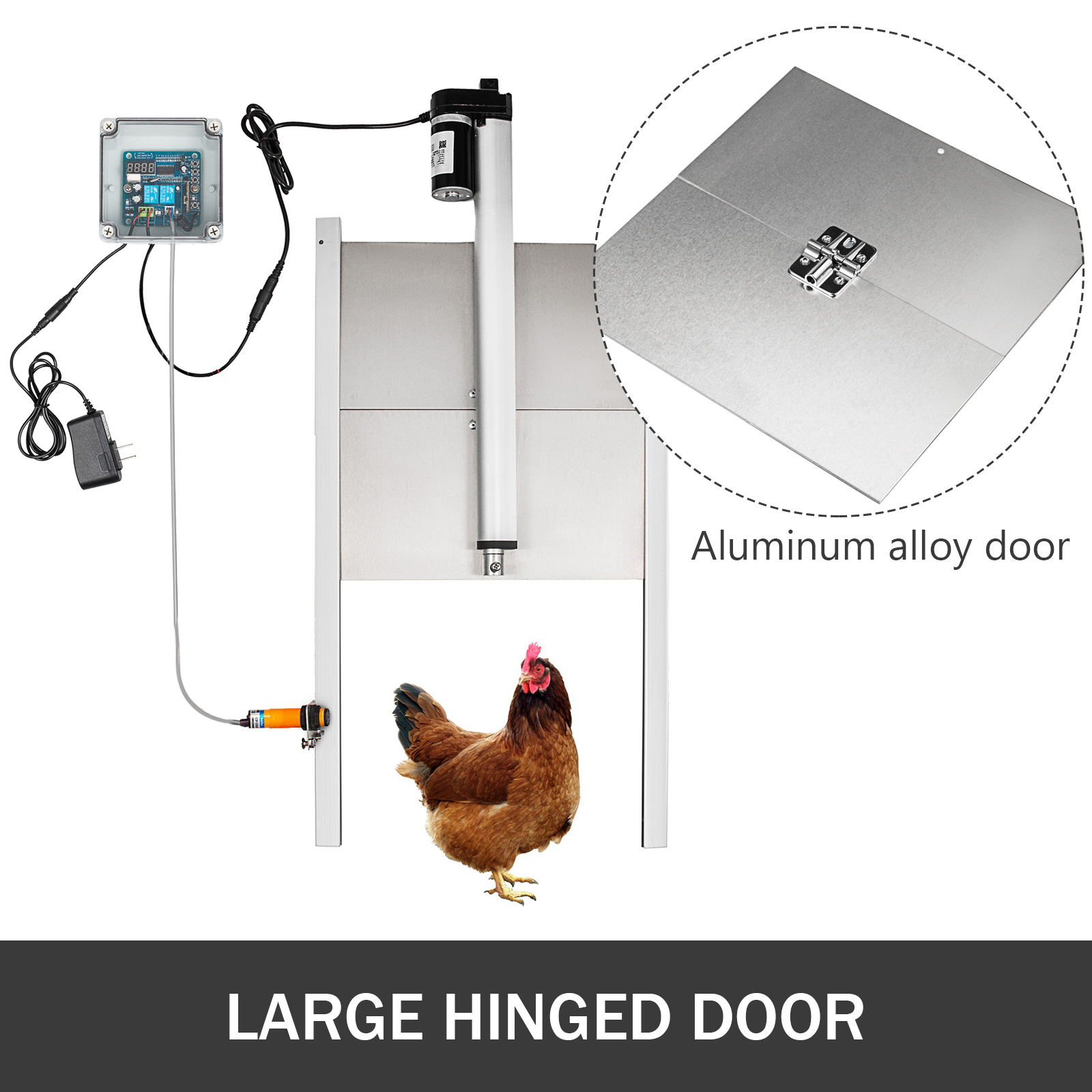 Automatic Chicken Coop Door Opener #3 12V DC for Farm Poultry Auto Light Sensor 