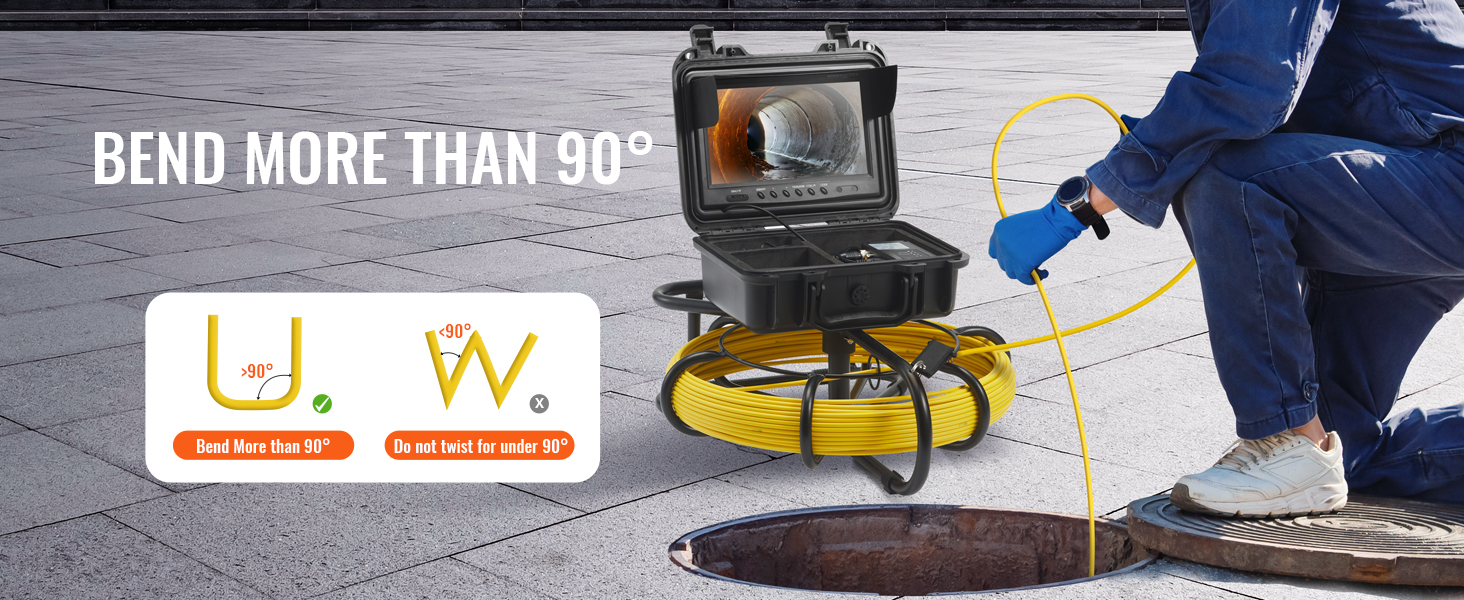 Endoscoop Camera IP67 Waterdicht - 8mm Lens, 4,3 Inch LCD Scherm, 1080P Inspectiecamera