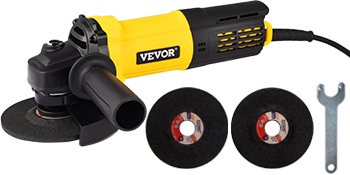 VEVOR Angle Grinder, 4-1/2 Inch Powerful Grinder Tool 11Amp Power Grinder with Paddle Switch and 360° Rotational Guard, 12000rpm Power Angle Grinders for Cutting and Grinding Metal, Stone, Wood, etc