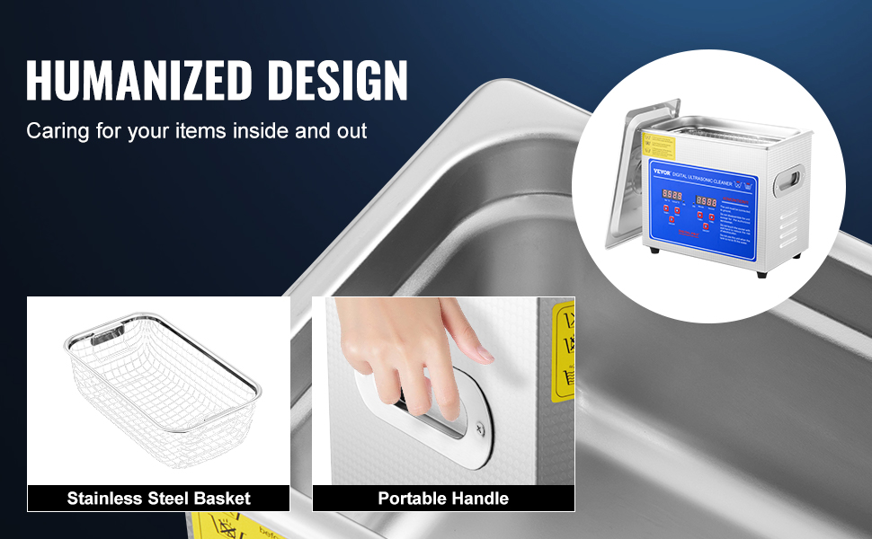 Ultraschallreinigungsgerät 3L - 120W Digital Reiniger Für Schmuck & Brillen