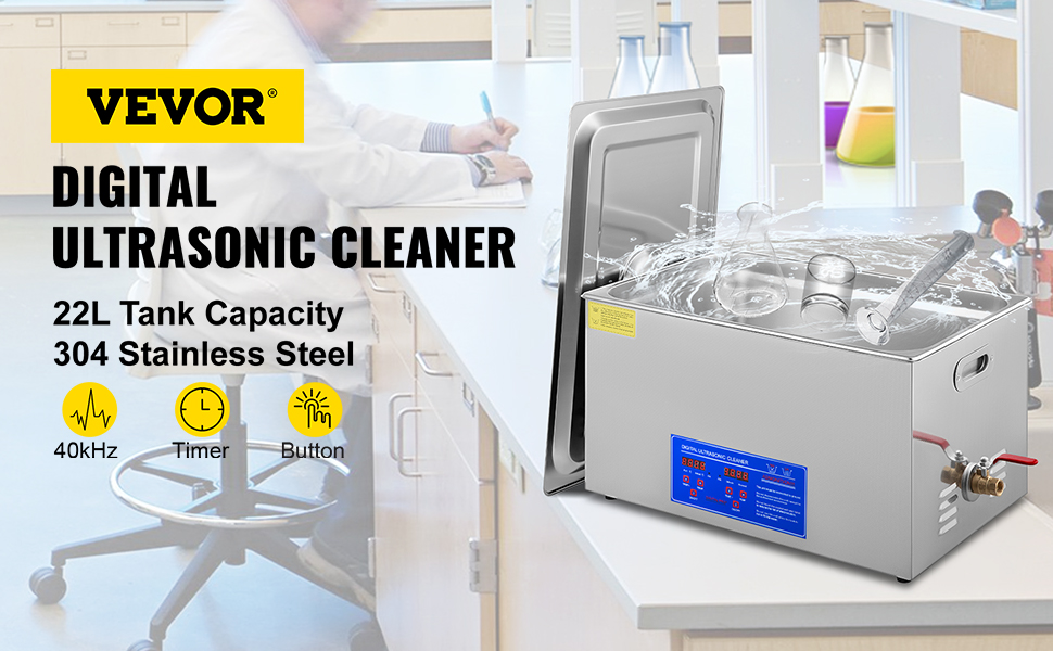 VEVOR VEVOR Digital Ultrasonic Cleaner 22L Ultrasonic Cleaning