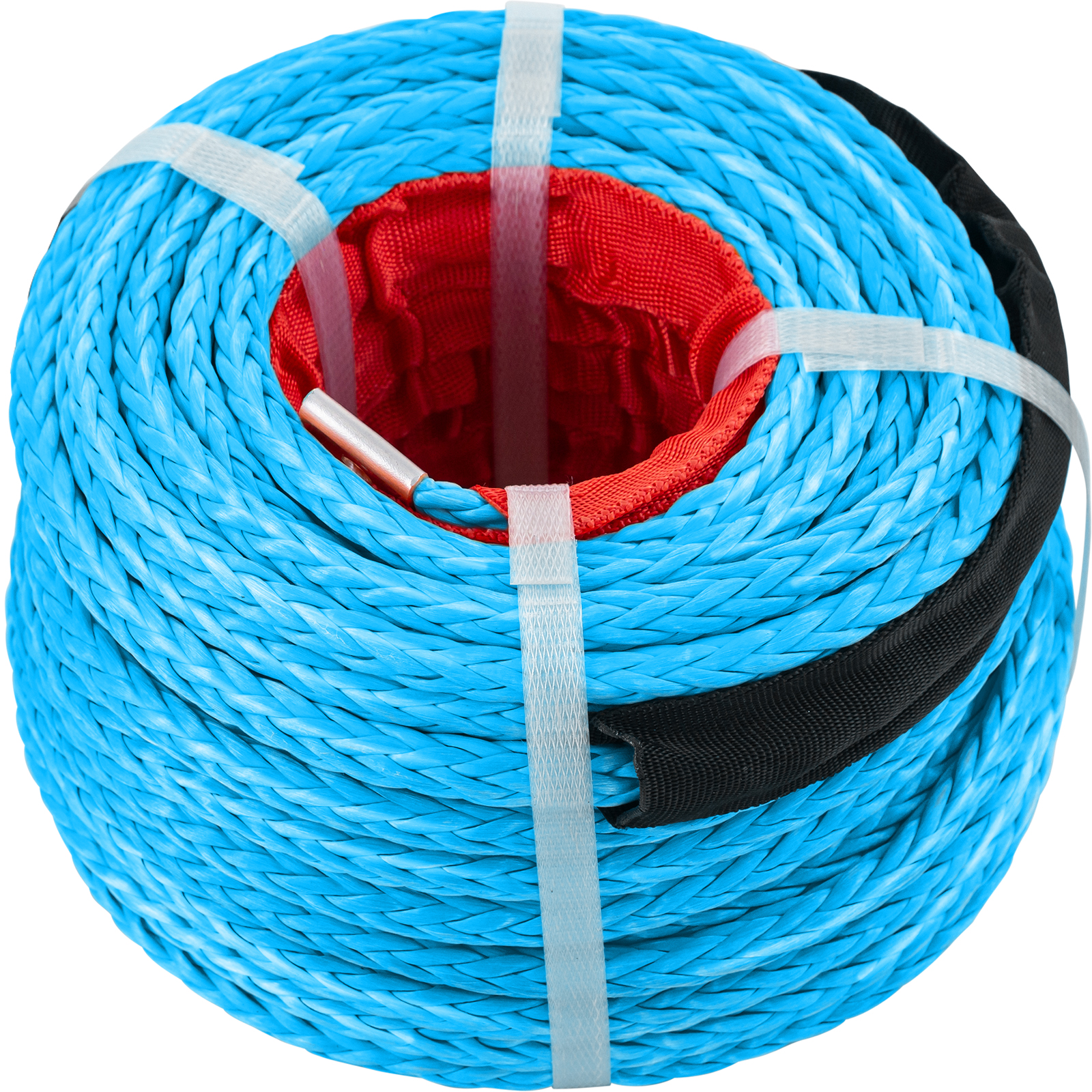 VEVOR Synthetic Winch Rope 3/8in x 100ft, Winch Line Cable with