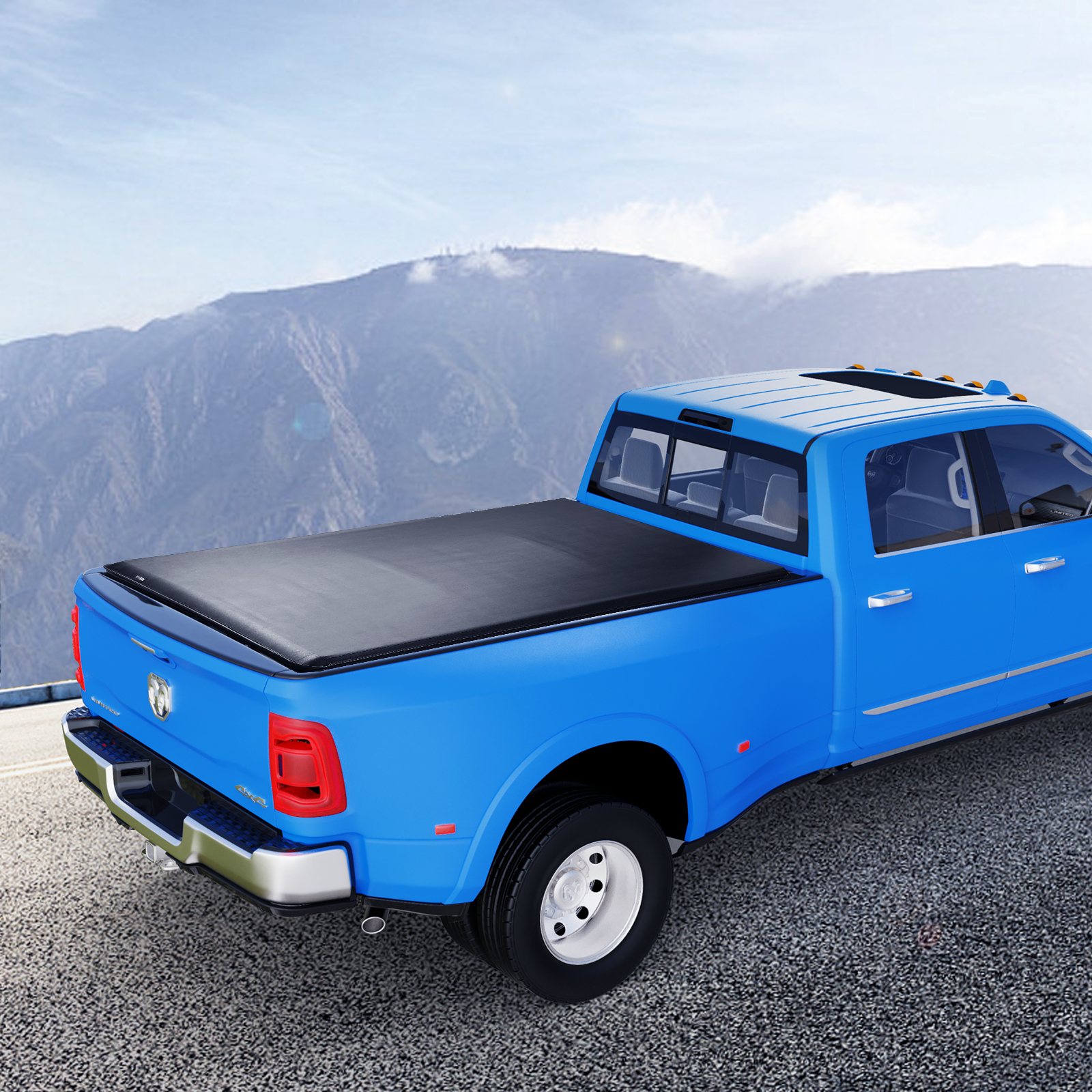 VEVOR Soft Roll Up Truck Bed Tonneau Cover fits Ford Chevy Silverado Dodge Ram