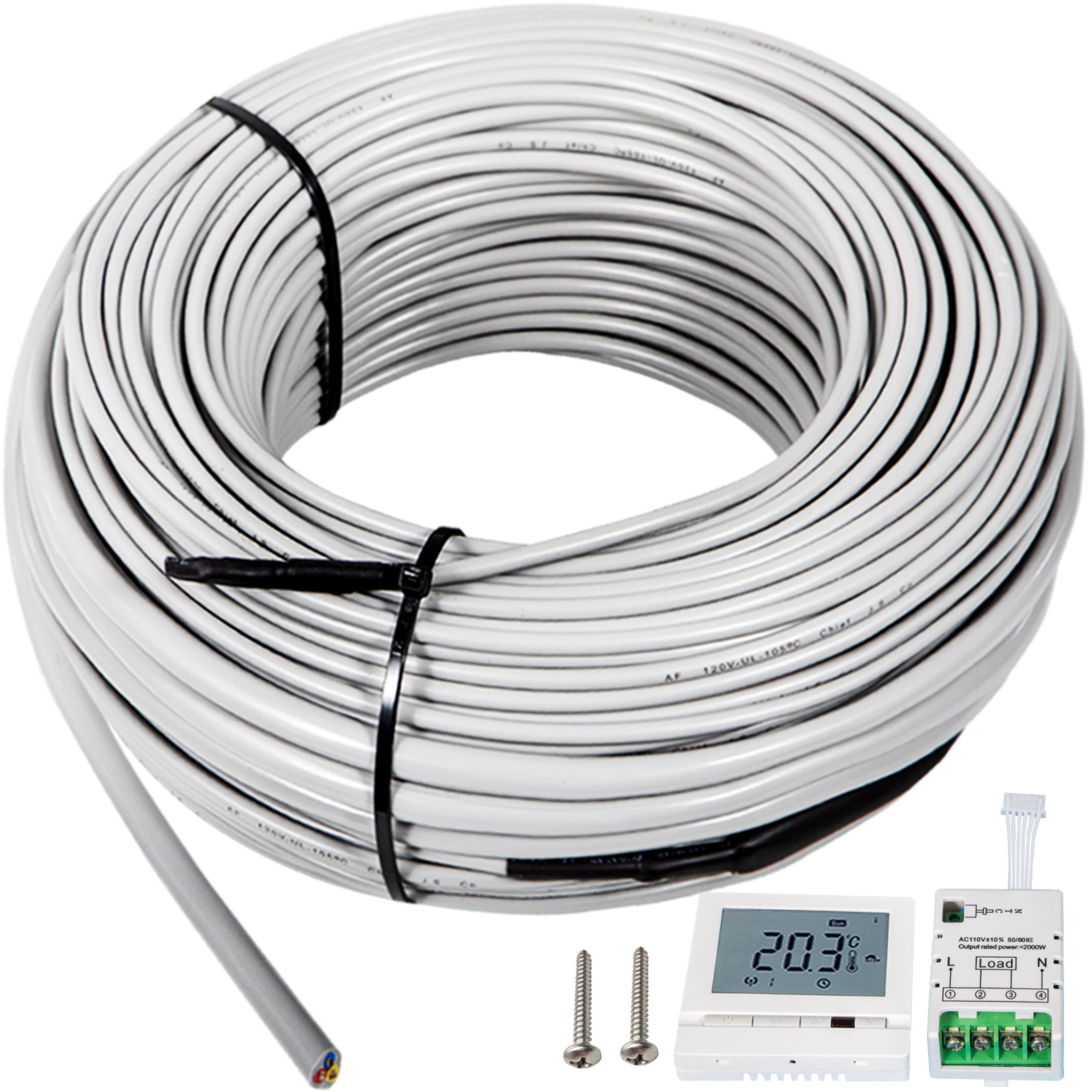 Vevor Floor Heating Cable W V Floor Tile Heat Cable Ft Long