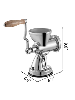 manual meat grinder, stainless steel, suction cup