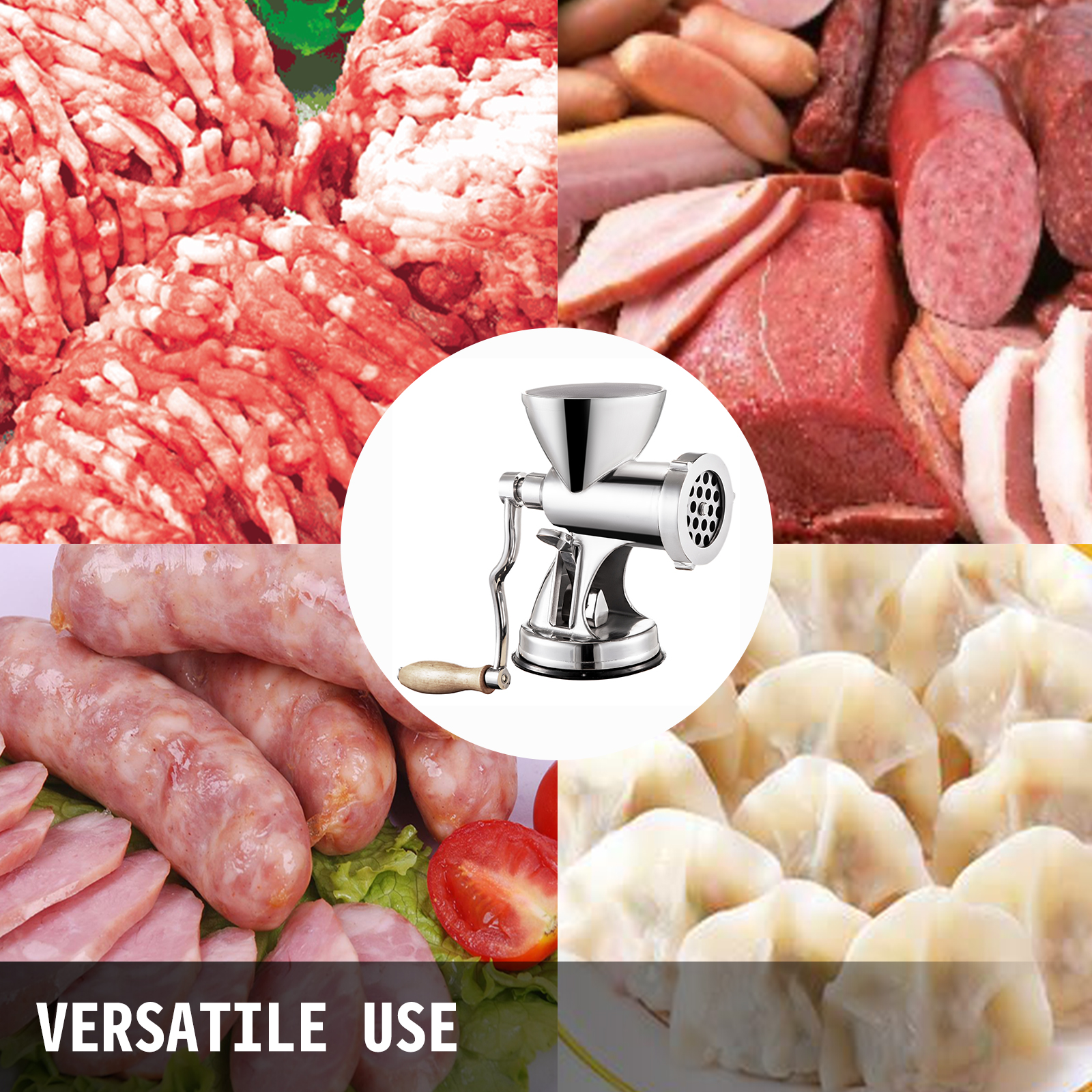 Disco Forato Da 7mm Per Tritacarne - Piastra In Lega Alimentare, Compatibile Con Macchine Elettriche E Manuali, Ricambio Facile