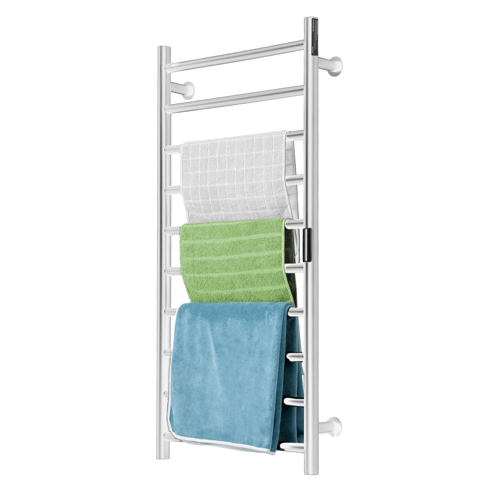 4/6/8/10-bar Towel Warmer Rack Wall Mounted Heated Towel Rack for Bathroom - Picture 57 of 84