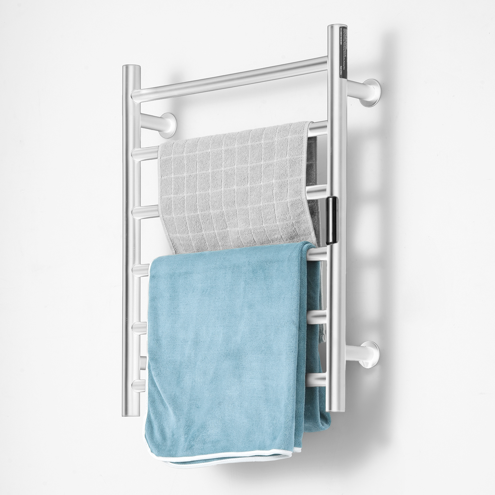 4/6/8/10-bar Towel Warmer Rack Wall Mounted Heated Towel Rack for Bathroom - Picture 22 of 84