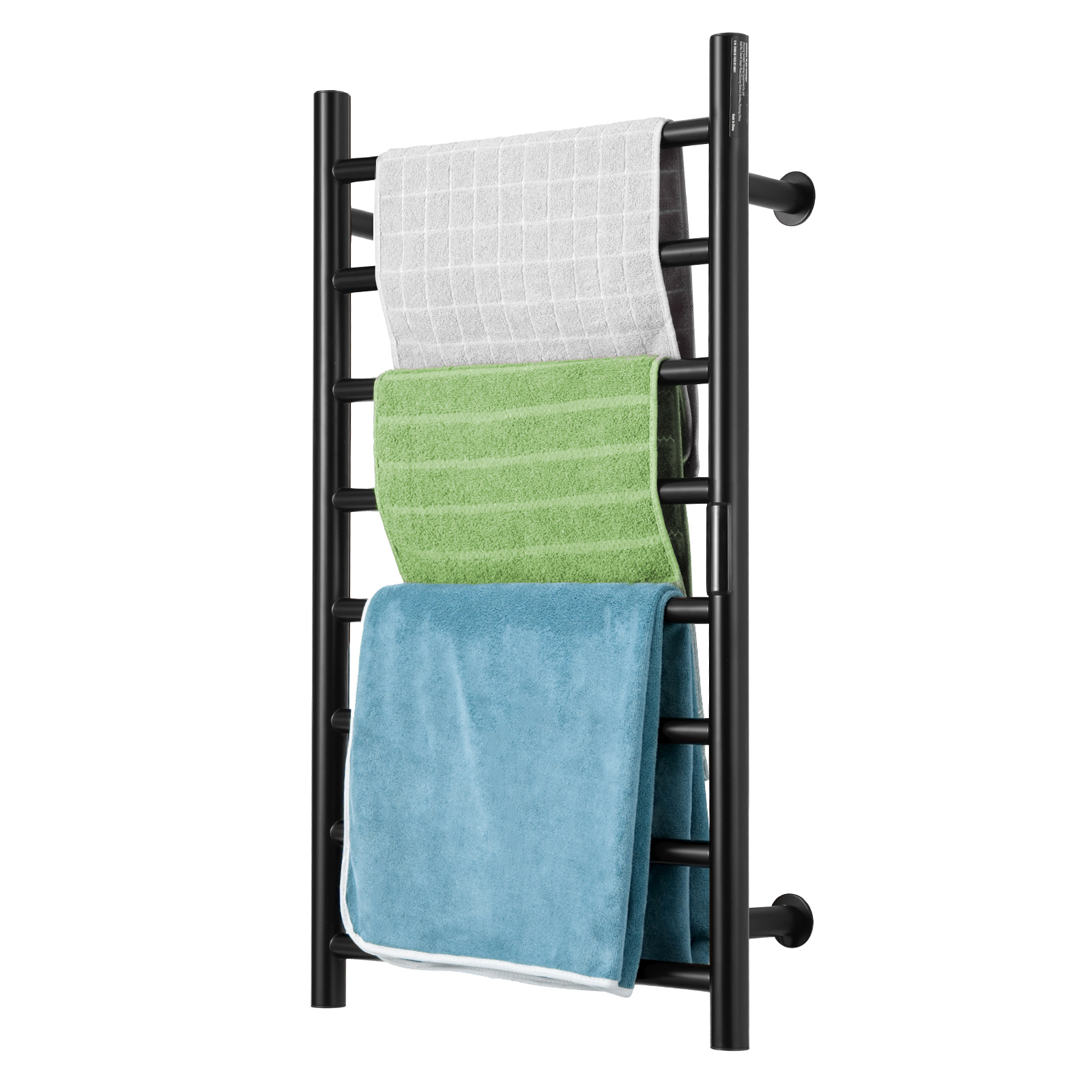 4/6/8/10-bar Towel Warmer Rack Wall Mounted Heated Towel Rack for Bathroom - Picture 34 of 84