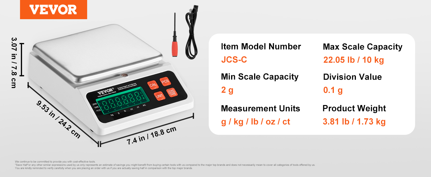 Counting scale,10 kg,0.1 g