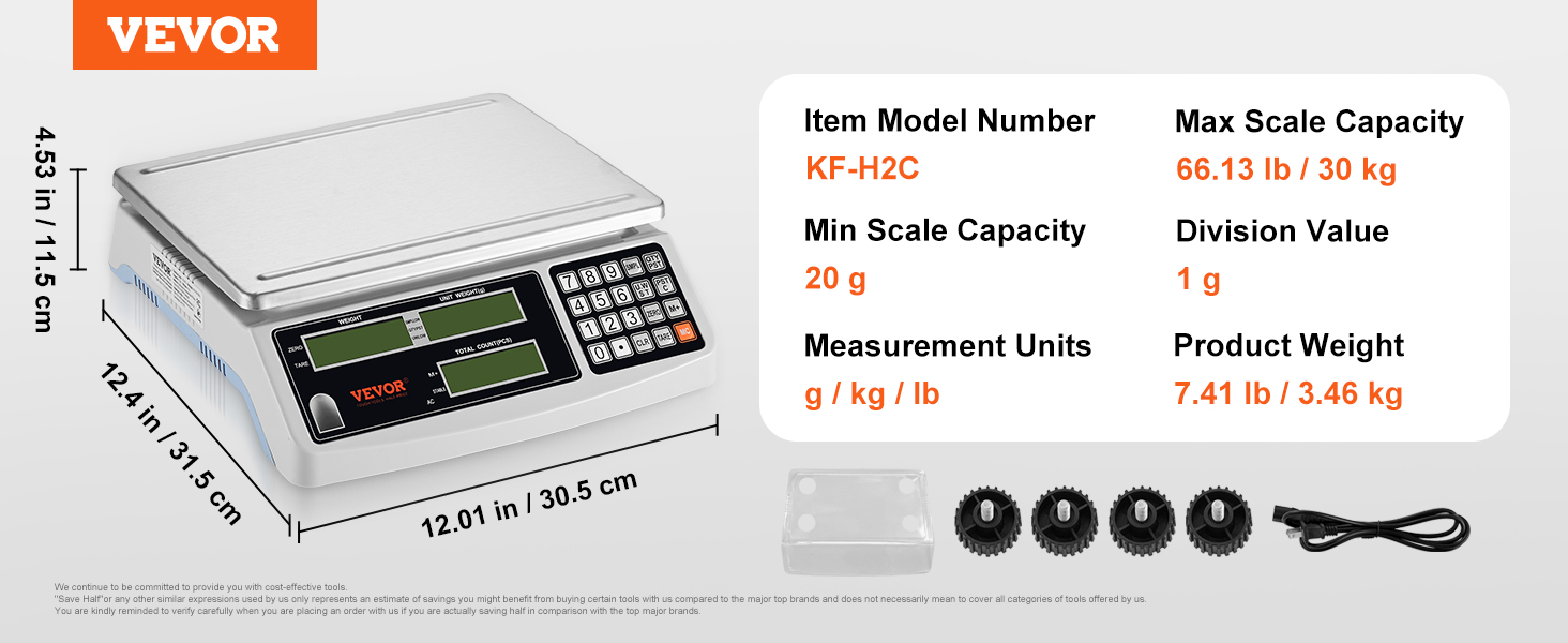 Counting scale,30 kg,1 g