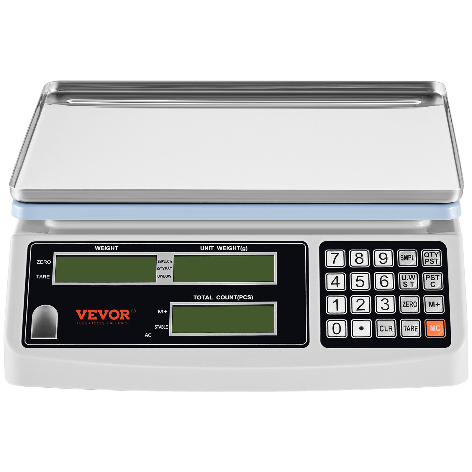 VEVOR Counting Scale 22/33/66 lbs Digital Weight Scales Food Fruit w/ RS-232