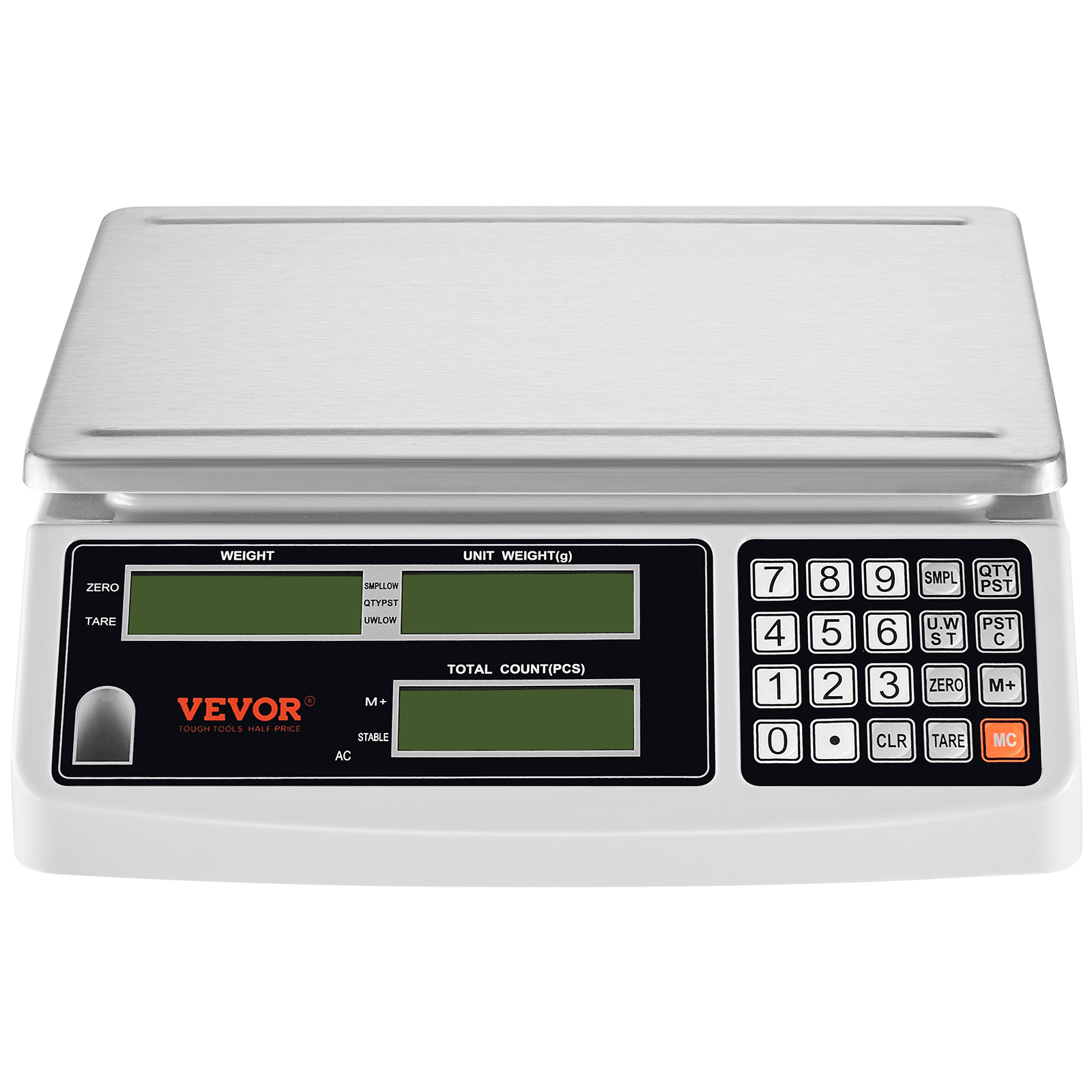 VEVOR Counting Scale 22/33/66 lbs Digital Weight Scales Food Fruit w/ RS-232