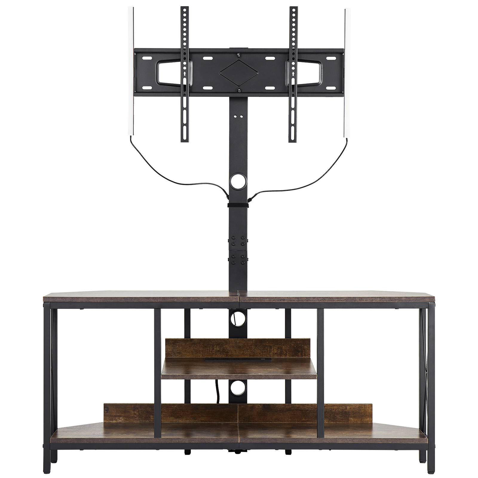 45/48/52/60" TV Stand with Mount for up to 75" TVs w/ Drawer/LED Light/Cabinet