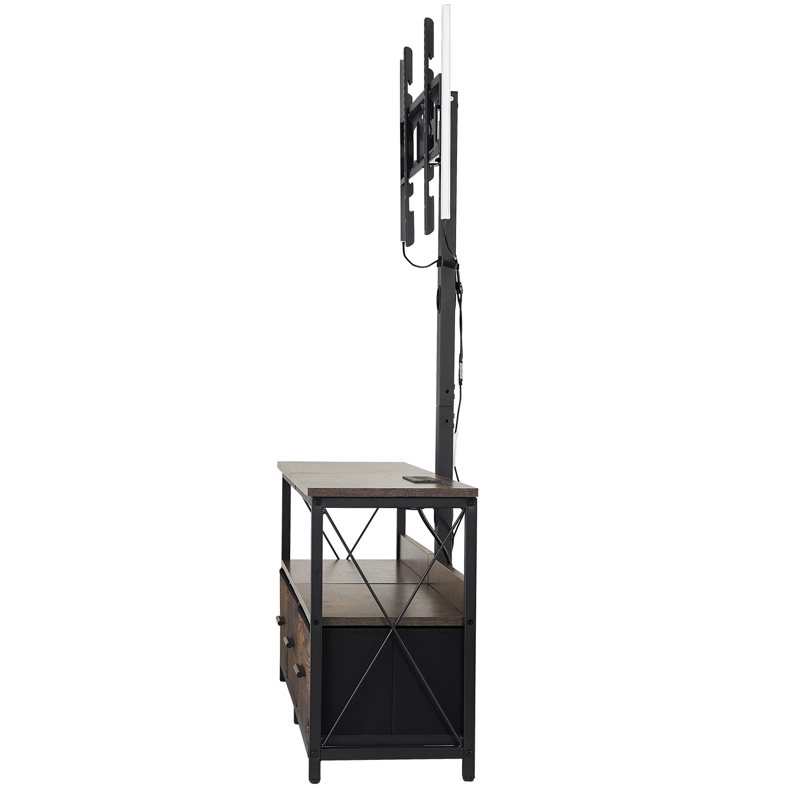 45/48/52/60" TV Stand with Mount for up to 75" TVs w/ Drawer/LED Light/Cabinet