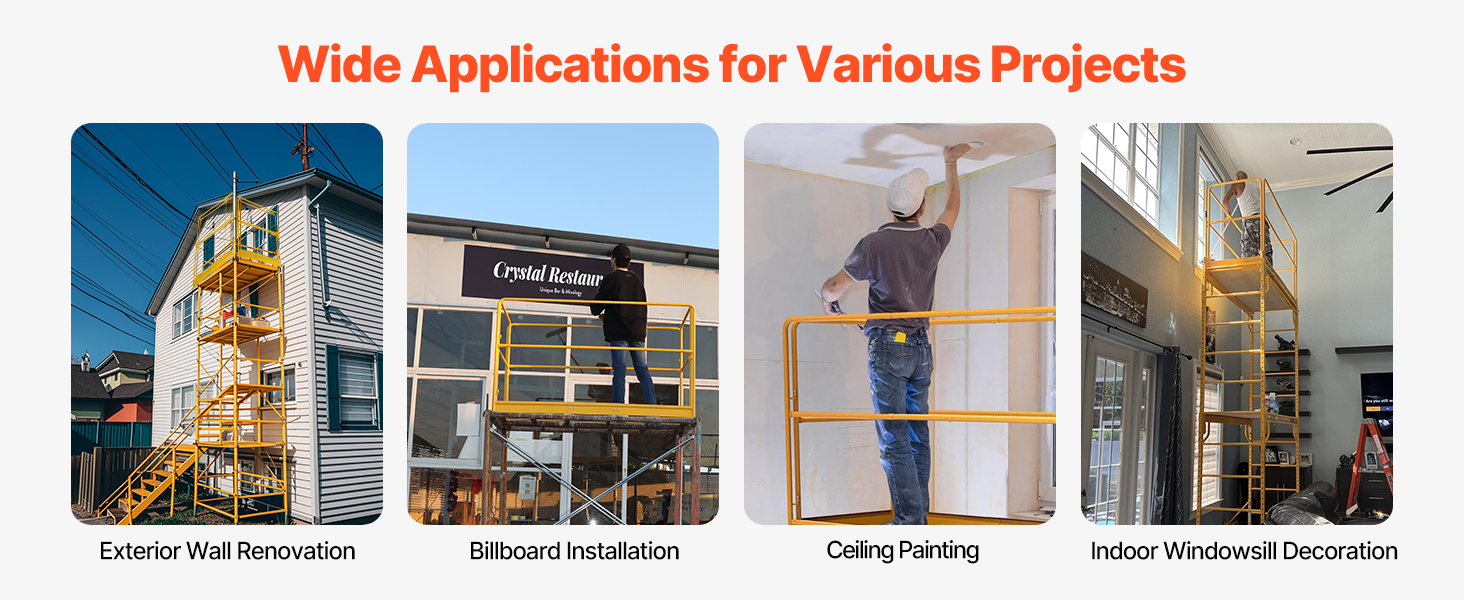 scaffold guard rails used in multiple job sites