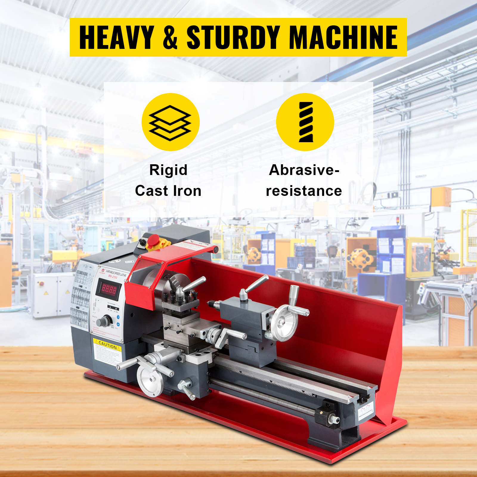 VEVOR VEVOR Mini Lathe Machine 8"x16" 750W Metal Working Lathe Small