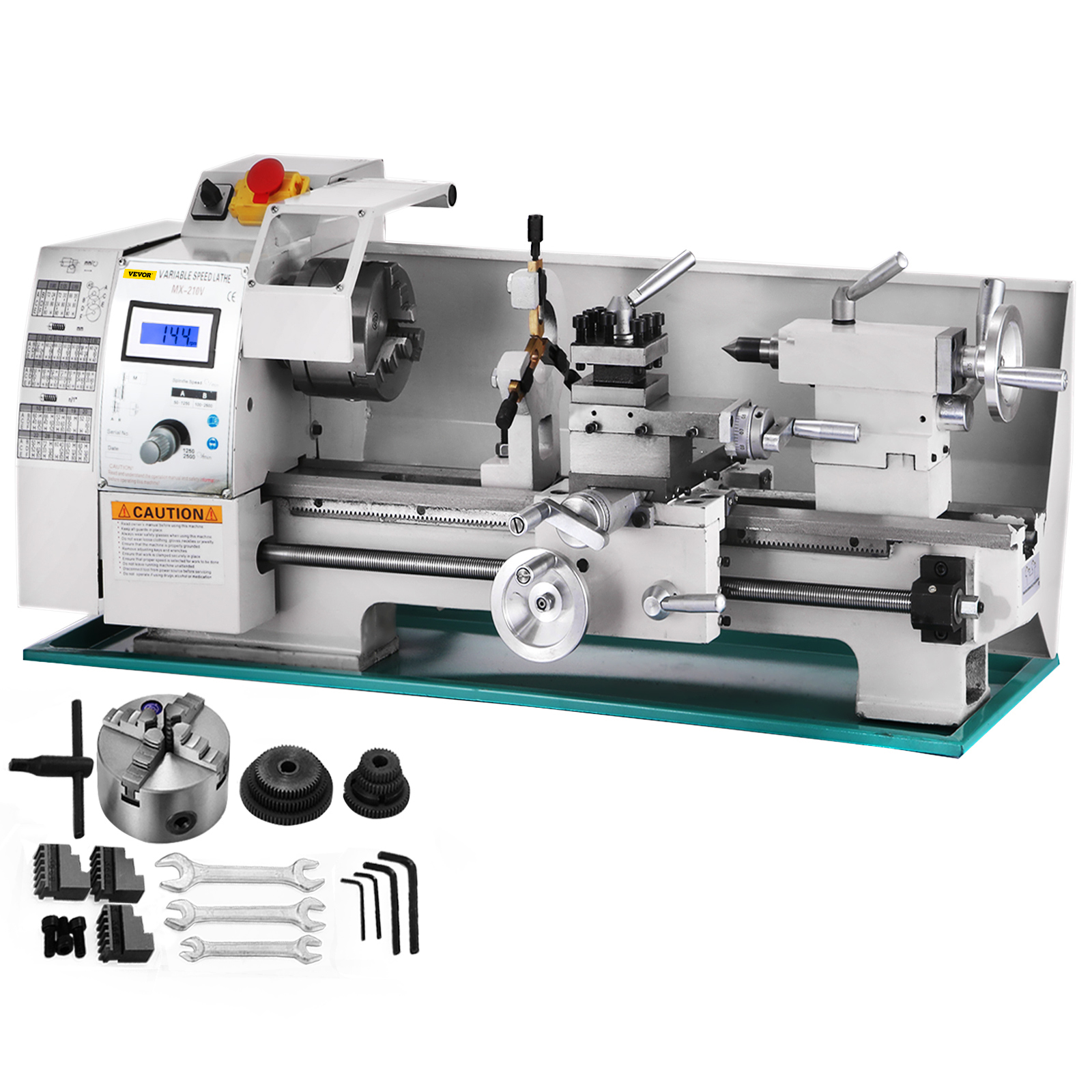 metal lathe,7x14 in,50-2500 rpm