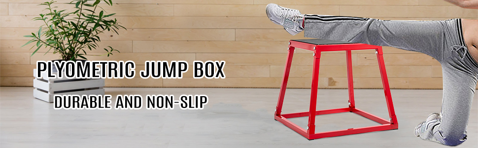 Set of 3 Heavy Duty Metal Fabric Top Gym Plyometric Step Jump Boxes 12" to 24" 