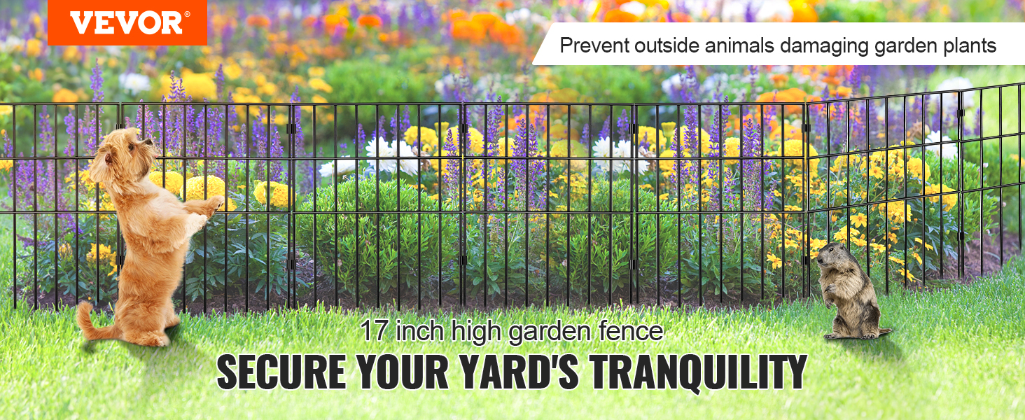 12 Pack Garden Animal Barrier Fence, No Digging Underground Decorative Gard  ガーデンファニチャー