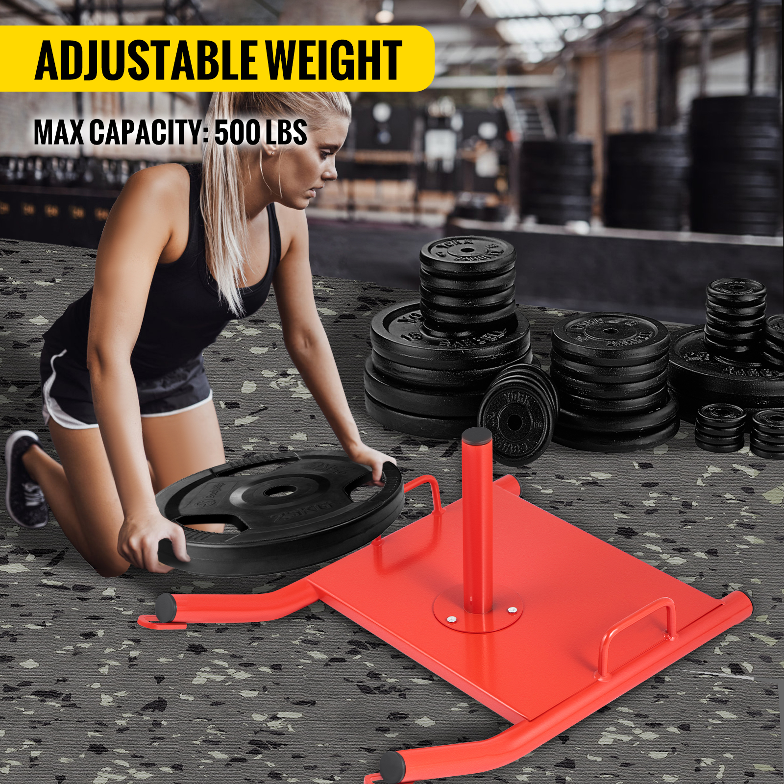 Ader HD Speed Drag Push Pull Weighted Training Sled w/ Strap TS-001PH & ASI-103 