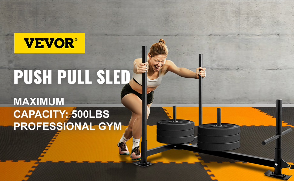 Weight Sled System Push Pull Drag Power Speed Gym Transform Strength Sport 