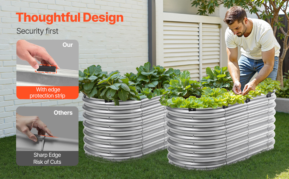 Outdoor Galvanized Metal Raised Garden Bed Kits Metal Raised Planter